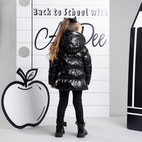 ADee Girls LUNA Black Short School Jacket