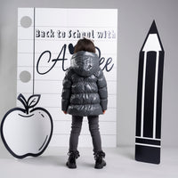 ADee Girls LUNA Grey Short School Jacket