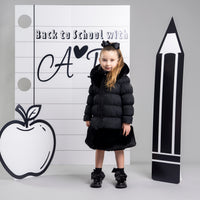 ADee Girls RHEA Black Long School Jacket