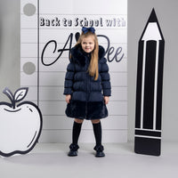 ADee Girls RHEA Navy Long School Jacket