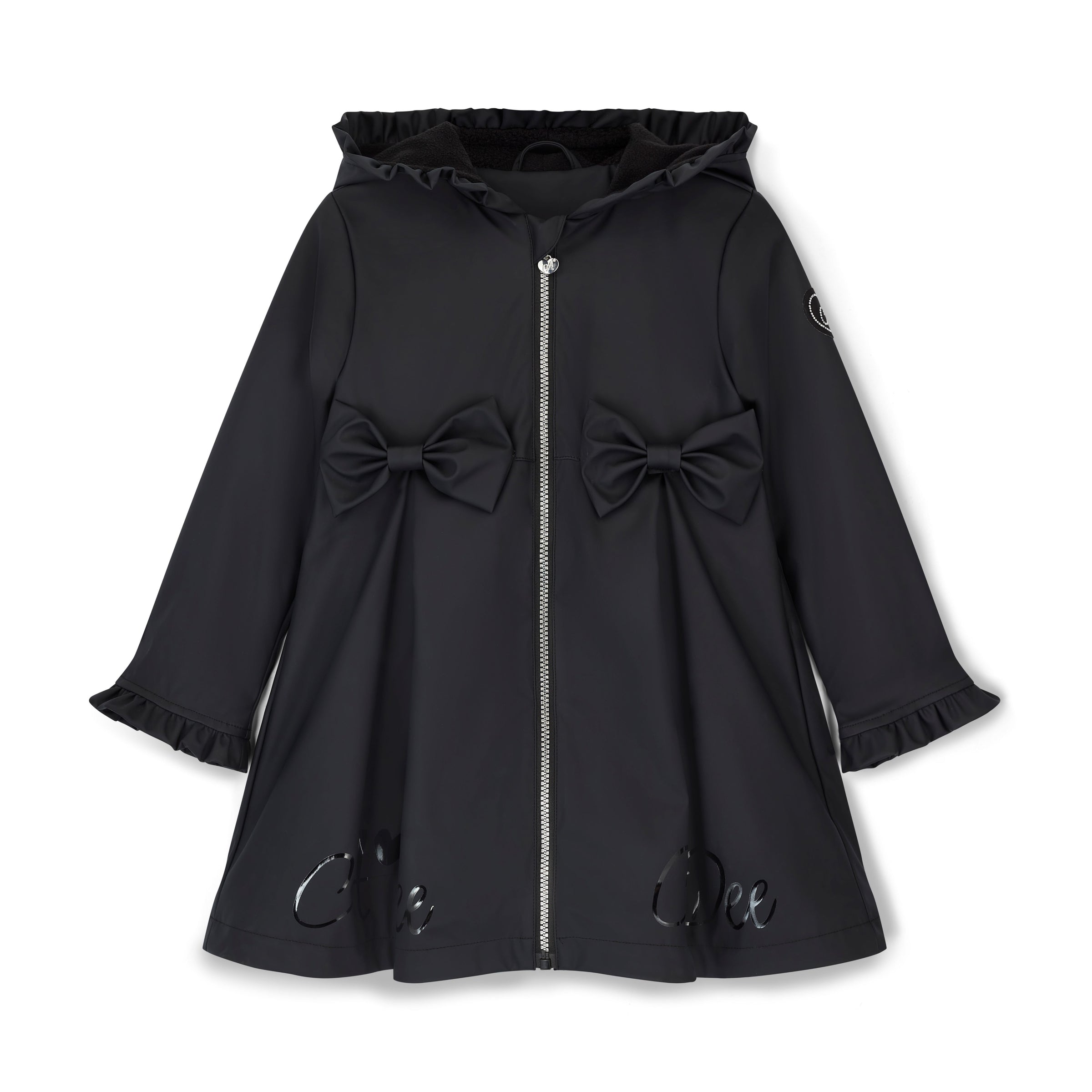 ADee Girls NOVA Black School Raincoat