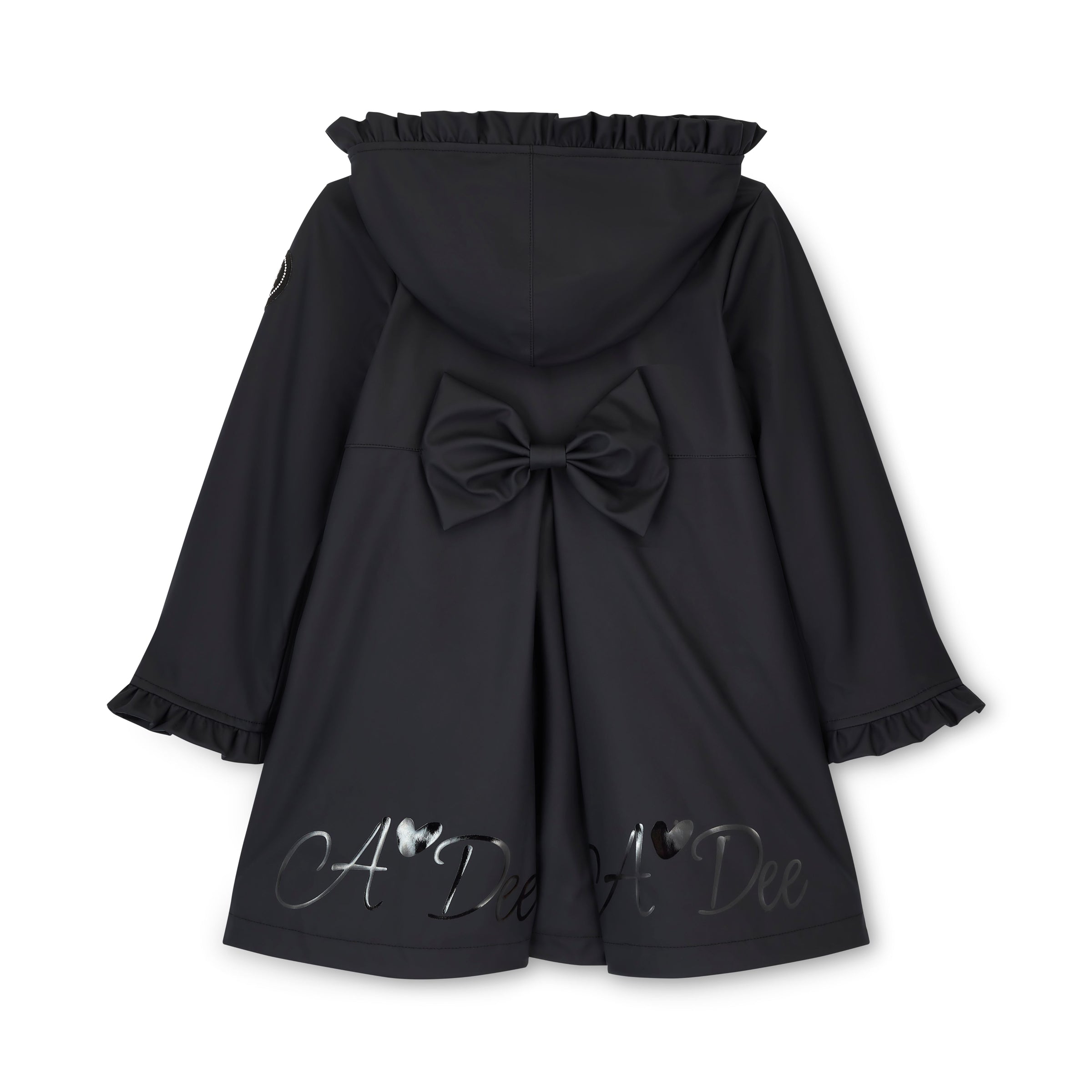 ADee Girls NOVA Black School Raincoat