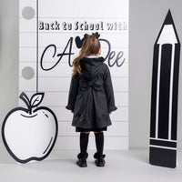 ADee Girls NOVA Black School Raincoat