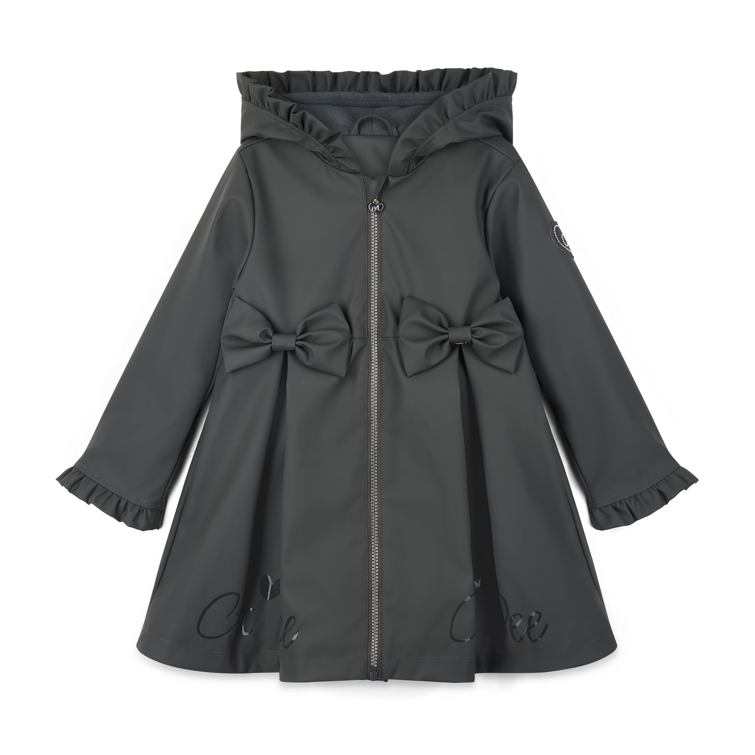 ADee Girls NOVA Grey School Raincoat
