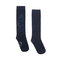 ADee Girls SEREN Navy School Knee High Socks