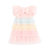 SS24 Angel's Face WATERFALL Pink Multicoloured Ruffle Bow Dress