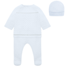 AW25 Emile Et Rose KARL Blue Knitted Two Piece Set With Hat