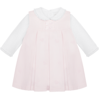 AW25 Emile Et Rose KENDALL Pink & White Two Piece Pinafore Dress Set