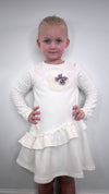 AW24 Balloon Chic Cream & Pink 'Little Sweety' Teddy Bear Dress