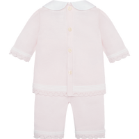 AW25 Emile Et Rose KACEY Pink & White Knitted Bow Trousers Set