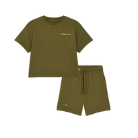 PREORDER SS26 Mitch & Son JNR RYDER & RILEY Green Logo Shorts Set