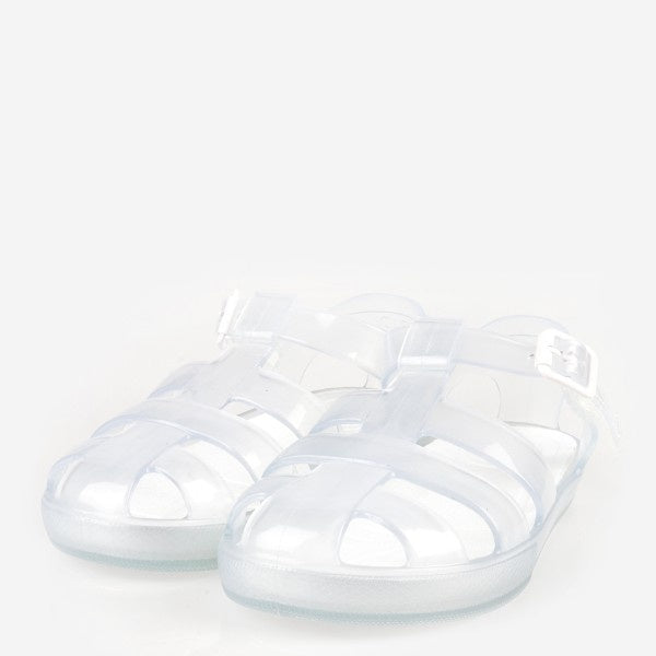 SS23 Marena MONACO Clear White Jelly Sandals