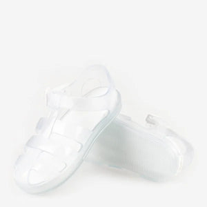 SS24 Marena MONACO Clear White Jelly Sandals