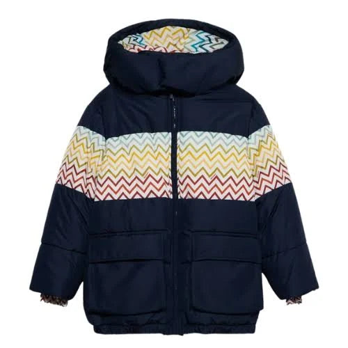 Missoni Boys Navy Chevron Coat
