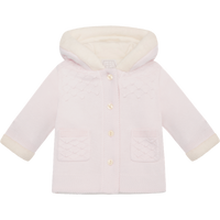 AW25 Emile Et Rose KITTY Pink Knitted Pom Pom Hood Jacket