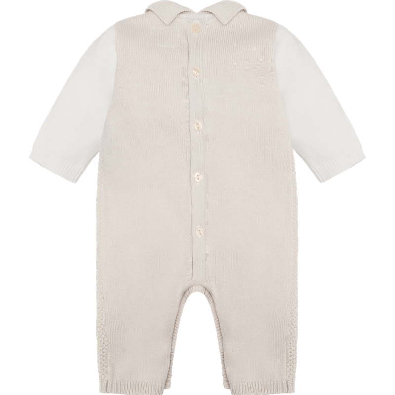 AW25 Emile Et Rose KENZIE Stone & White Knitted Buttons All In One