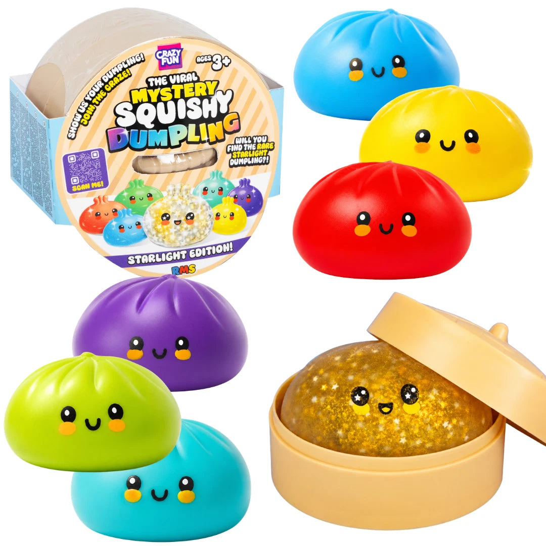 RMS Unisex Crazy Fun Mystery Starlight Dumpling Squishy Toy