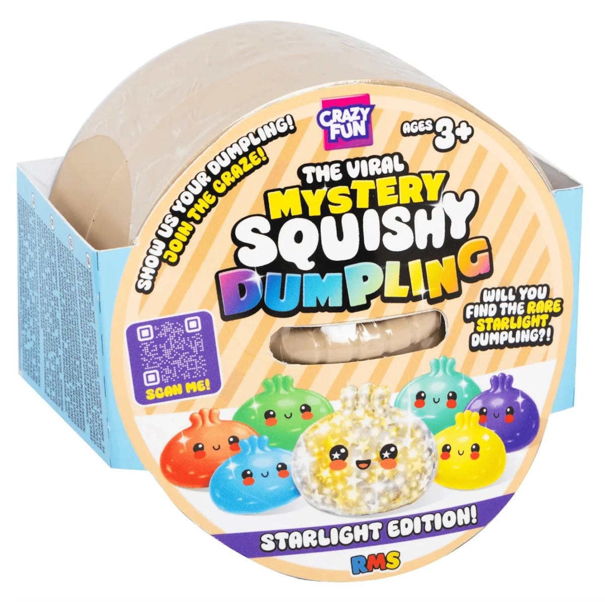 RMS Unisex Crazy Fun Mystery Starlight Dumpling Squishy Toy