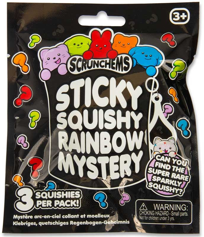 Scrunchems Unisex Sticky Squishy Rainbow Mystery Toy