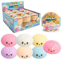 RMS Unisex Crazy Fun Pink Holographic Dumpling Squishy Mystery Toy