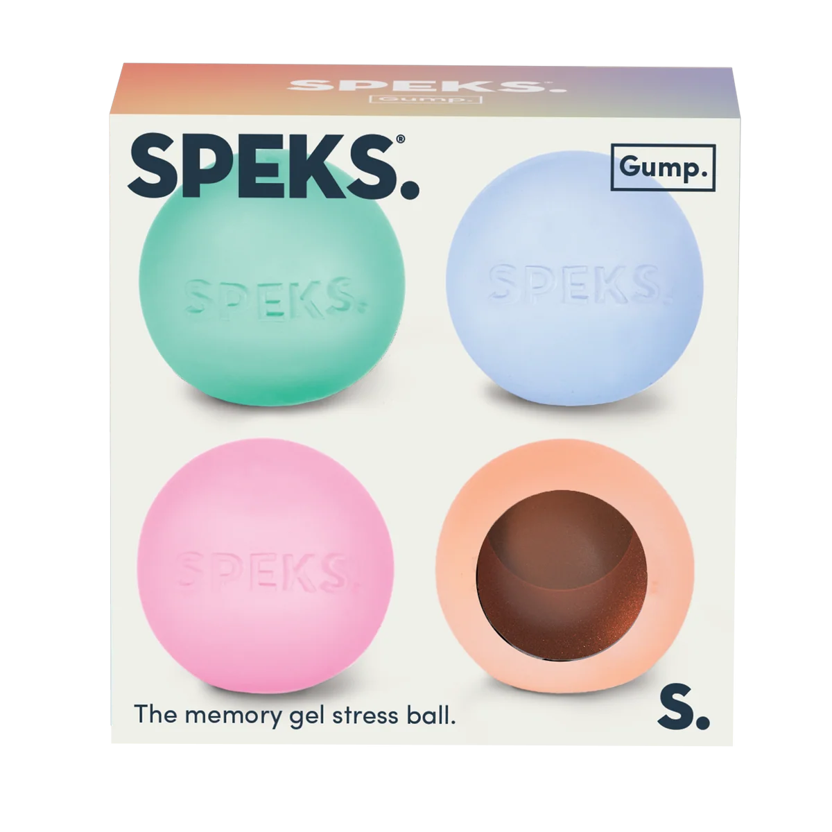 Speks Unisex Gump Mini Prism Four Pack Of Memory Gel Stress Ball Squishy Toys