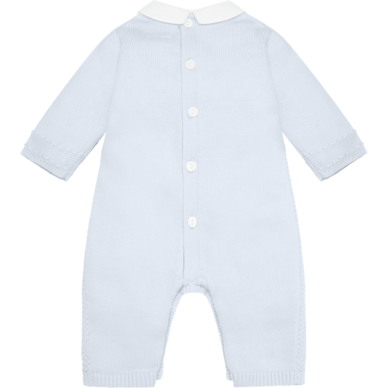 AW25 Emile Et Rose KALEB Blue & White Knitted All In One With Hat