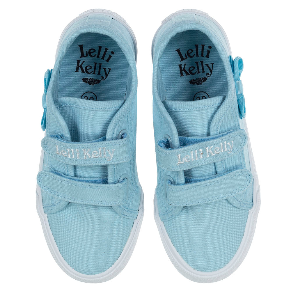 SS23 Lelli Kelly LILY Blue Bow Canvas Shoes