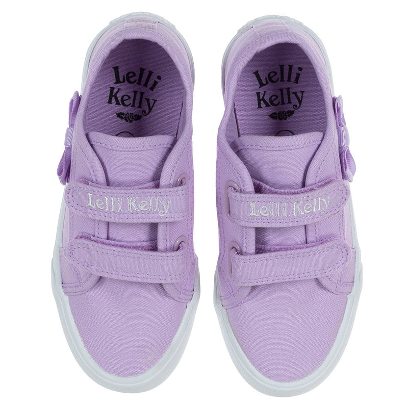 SS23 Lelli Kelly LILY Purple Bow Canvas Shoes