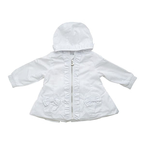 SS23 Little A GABRIELLA Bright White Bow Frill Jacket / Coat