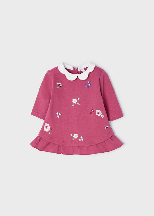 AW22 Mayoral Baby Fuchsia Pink & White Floral Dress