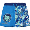 SS23 Mitch & Son KENNY & KENNEDY Bright Blue Green & White Lion Logo T-Shirt & Swim Shorts Set