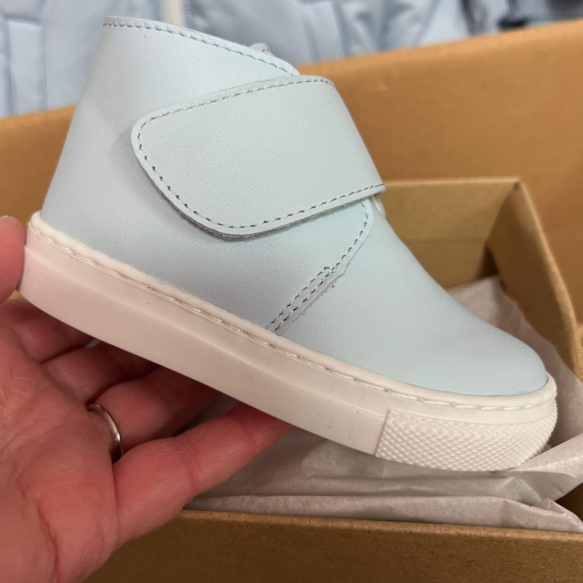 Borboleta Andre Blue Leather Shoes