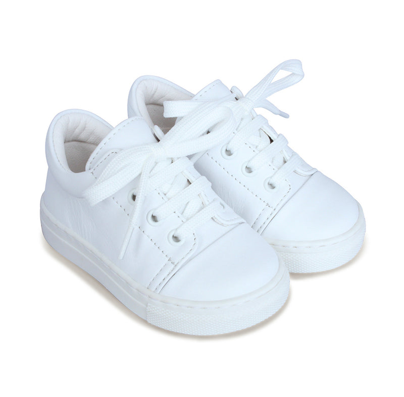 Borboletas Santiago White Leather Trainers