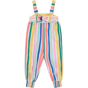 SS23 ADee URSULA Bright White Multicoloured Stripe Bow Jumpsuit Set