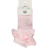 SS23 ADee VIVIANNA Pale Pink Frill Ankle Socks