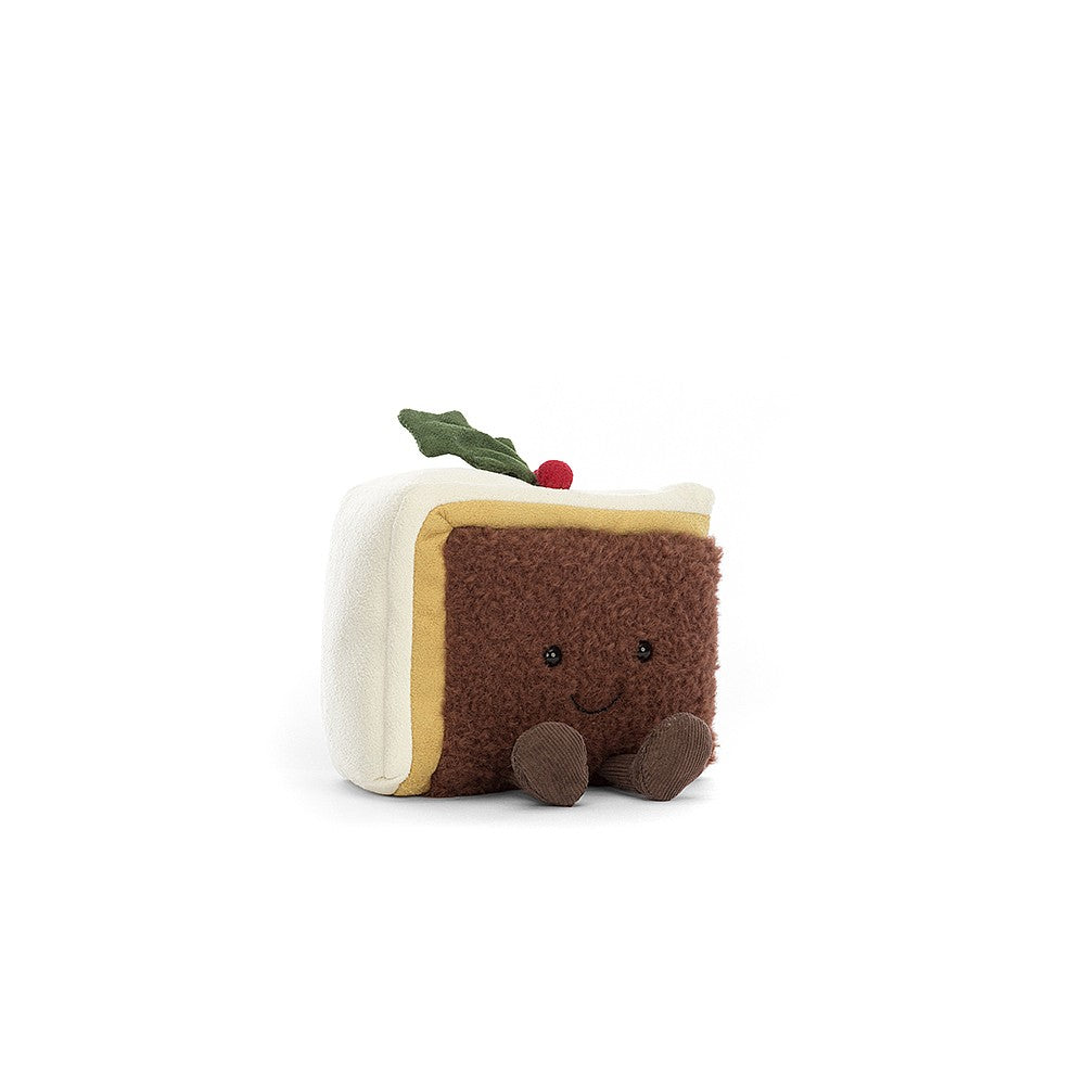 Jellycat Christmas Amuseable Slice of Christmas Cake Soft Toy