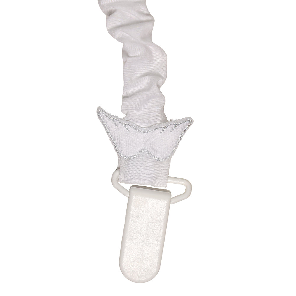 Baby Gi White Angel Wings Dummy Clip