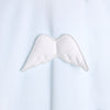 SS24 Baby Gi Pale Blue & White Velour Angel Wings Babygrow