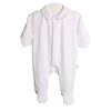 Baby Gi White Velour Angel Wings Babygrow