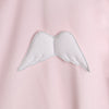 SS24 Baby Gi Pale Pink & White Velour Angel Wings Babygrow