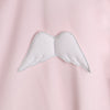 AW23 Baby Gi Pale Pink Angel Wings Velour Babygrow