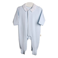 Baby Gi Pale Blue Cotton Angel Wings Babygrow