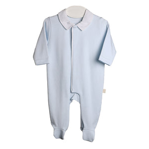 Baby Gi Pale Blue Cotton Angel Wings Babygrow