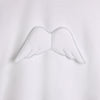 SS24 Baby Gi White Cotton Angel Wings Babygrow