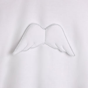Baby Gi White Cotton Angel Wings Babygrow