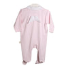 Baby Gi Pale Pink & White Cotton Angel Wings Babygrow