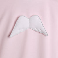 Baby Gi Pale Pink & White Cotton Angel Wings Babygrow