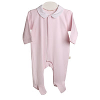 Baby Gi Pale Pink & White Cotton Angel Wings Babygrow