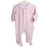 SS24 Baby Gi Pale Pink & White Cotton Angel Wings Babygrow