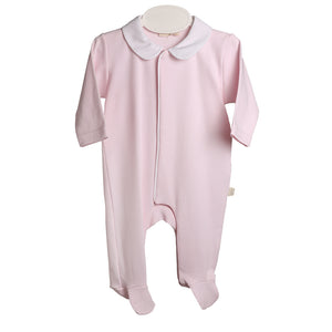 SS24 Baby Gi Pale Pink & White Cotton Angel Wings Babygrow